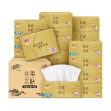 清风 加厚棉柔抽纸面巾纸24包 箱装