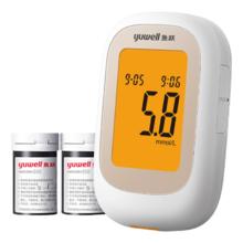yuwell 550 血糖仪 采血笔+50片试纸+50采血针+50酒精棉