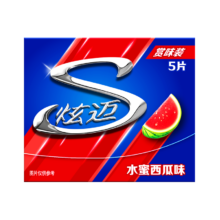 炫迈 无糖口香糖 水密西瓜味 5片9g *2件