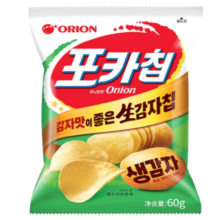 临期：好丽友 原切薯片(洋葱味)60g 韩国进口
