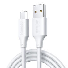 绿联 US303 Type-C 66W 数据线 PVC 1m 白色