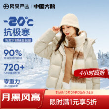 29日20点：网易严选 90白鹅绒羽绒服 加厚保暖 5A高蓬松云感
