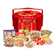 京东百亿补贴:徐福记 中国糖点双层提篮礼盒460g