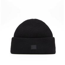 Acne Studios 纯羊毛新款黑色笑脸针织毛线帽