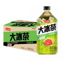 再降价、需凑单：今麦郎 大冰茶冰柚绿茶 减糖 果味茶饮料 1L*8瓶＊3件