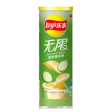 Lay's 无限 薯片 翡翠黄瓜味 104g