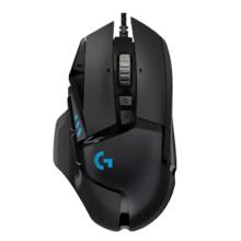 罗技G502 HERO有线电竞游戏鼠标 RGB背光宏编程LOL吃鸡FPS大手鼠标送 G502 HERO【送配重块】