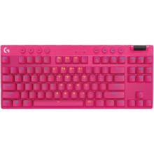 罗技 G）GPRO X TKL机械键盘无线蓝牙三模gpx游戏电竞办公RGB彩光87键紧凑布局TKLDJ11圣诞 粉色-T轴