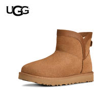 限移动端：UGG 秋季女士时尚舒适保暖平底圆头经典迷你休闲雪地靴1174514