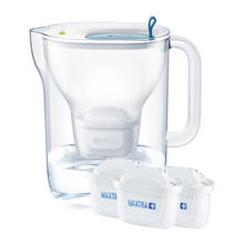 BRITA 滤水壶净水壶设计师蓝3.5L+标准版滤芯1壶3芯组合