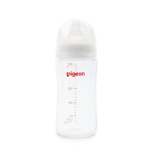 贝亲 自然实感第3代PRO系列 AA187 玻璃奶瓶 240ml M 3月+