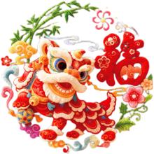 京迭2026马年福气满满新年窗花贴 1件