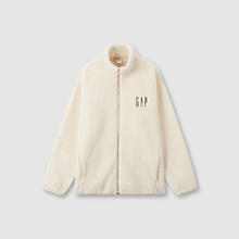 Gap 男女装抱抱绒字母logo抓绒立领外套休闲上衣