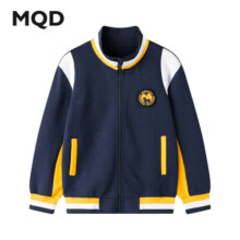 马骑顿（MQD）秋冬季学院风针织日常通勤外套 藏青1 120