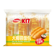达利园 大椰蓉面包/肉松芝麻味面包 360g