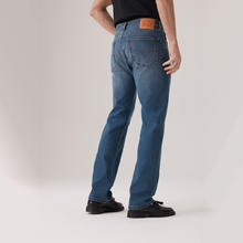 Levi's 505 美式复古 中腰猫须水洗直筒牛仔裤