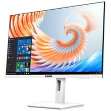 松人 27英寸显示器4K超清IPS技术 高色域 Type-C65W旋转升降底座白色