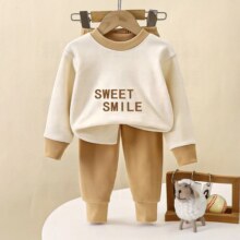 6儿童秋冬季超柔男女童套装秋冬睡衣家居服保暖套装两件套