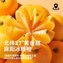 京鲜生 麻阳冰糖橙 净重4.5斤 单果55mm+ 生鲜水果 源头直发包邮