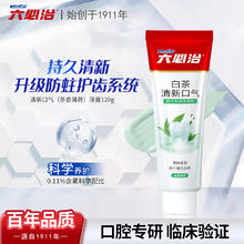 六必治 白茶清新口气牙膏120g