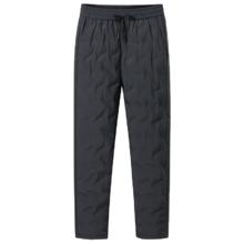 罗蒙 羽绒裤男 冬季新款 休闲裤 3XL 190 适合170-190斤 灰色 加厚防寒保暖松紧腰宽松直筒