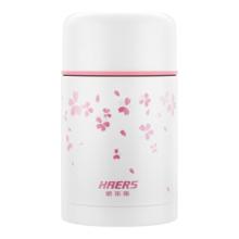 哈尔斯 316不锈钢焖烧杯 750ml 白色 配杯套餐具