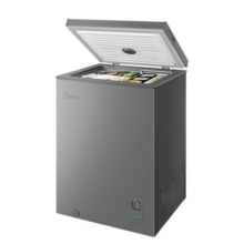 美的（Midea）专利减霜KMF囤货冰柜 冷藏冷冻冷柜转换节能大冰柜卧式家用商用冰柜小冰政府补贴冰箱 【减霜80%】100L*小户型优选 100L