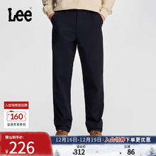 限移动端、京东百亿补贴：Lee 舒适直筒斜纹布Logo织标多色男休闲裤显瘦 藏青色 29