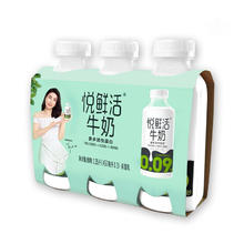 国家补贴：悦鲜活 鲜牛奶 原生高钙鲜奶 450ml*3瓶 低温奶巴氏杀菌乳