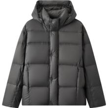 20点：gxgjeans 灰色简约休闲保暖面包服羽绒服外套男 25年冬新品