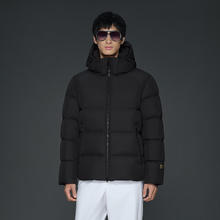 高梵 黑金鹅绒服机能5.0五格2025男士羽绒服 黑色 5.0