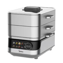 Midea 蒸魔方电蒸锅多功能锅电蒸锅家用 多用途一体机 蒸鱼包子杂粮 0塑全钢 MZ-ZGS352302