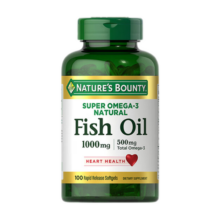 自然之宝深海鱼油软胶囊 Omega-3 DHA EPA 中老年鱼油 美国原装进口 【1瓶体验装】深海鱼油1000mg*100粒
