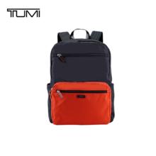 TUMI PACKABLES 通勤商务撞色男士双肩包 0481999NORO 海军蓝拼橙色