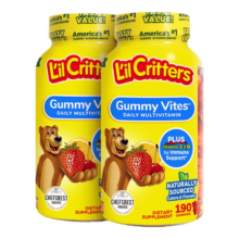 小熊糖丽贵小熊糖Lilcritters儿童叶黄素复合维生素营养软糖 儿童复合维生素 190粒*1瓶