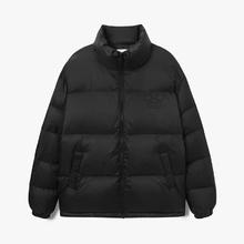 gxgjeans 真五折！清仓 美式冬季个性刺绣短款羽绒服 黑色