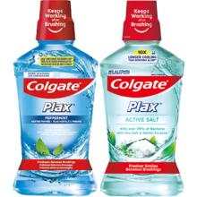 高露洁 进口盐白酷爽清新漱口水0酒精500ml*2