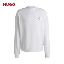 HUGO雨果 男士笑脸徽标棉质卫衣