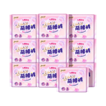 PLUS会员：七度空间 动物君萌睡裤 超薄透气安睡裤 夜用裤型巾 M-L码 20片