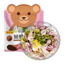 陈克明 挂面宝宝儿童营养小面 蝴蝶小面 120g*1袋