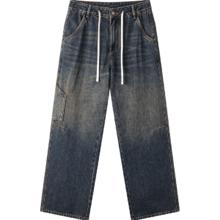 gxgjeans 男装 时尚水洗擦色潮流美式复古牛仔长裤 25秋新品