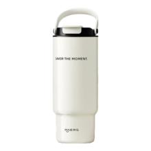 HAERS 哈尔斯 保温杯便携水杯316吸管杯 皓月白960ml