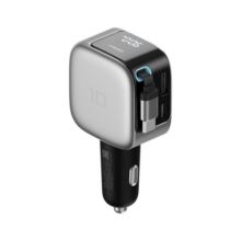 CUKTECH酷态科10号车载充电器90w快充点烟孔取电器70cm伸缩线电压数显