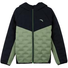 安踏 儿童羽绒服男童冬鸭绒轻薄羽绒服连帽无缝不钻绒厚