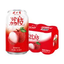 健力宝 低糖0脂低能量零脂荔枝味330mL*6罐