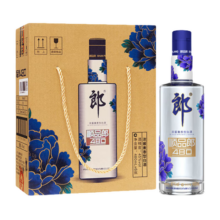 郎酒酒【官方授权】顺品郎蓝顺480光瓶45度浓酱兼香型白酒过节送礼 45度 480mL 6瓶 手提盒礼盒装