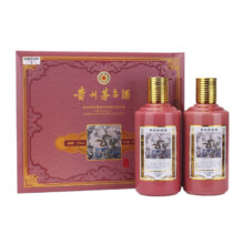 MOUTAI 茅台 乙巳蛇年生肖纪念酒 53° 酱香型 375ml 2瓶