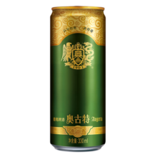 青岛啤酒奥古特听装原麦汁浓度12°P听装罐装整箱 330mL 24罐
