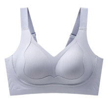无痕乳胶内衣女聚拢小胸防下垂收副乳软支撑提拉调整型女士文胸罩