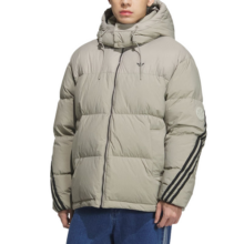 阿迪达斯（adidas）三叶草羽绒服外套男装2025冬季新款运动服保暖休闲连帽羽绒夹克 KC2563 XXS